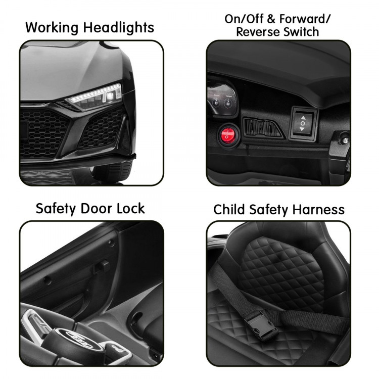 Audi Sport Licensed Kids Electric Ride On Car Remote Control Black image 7