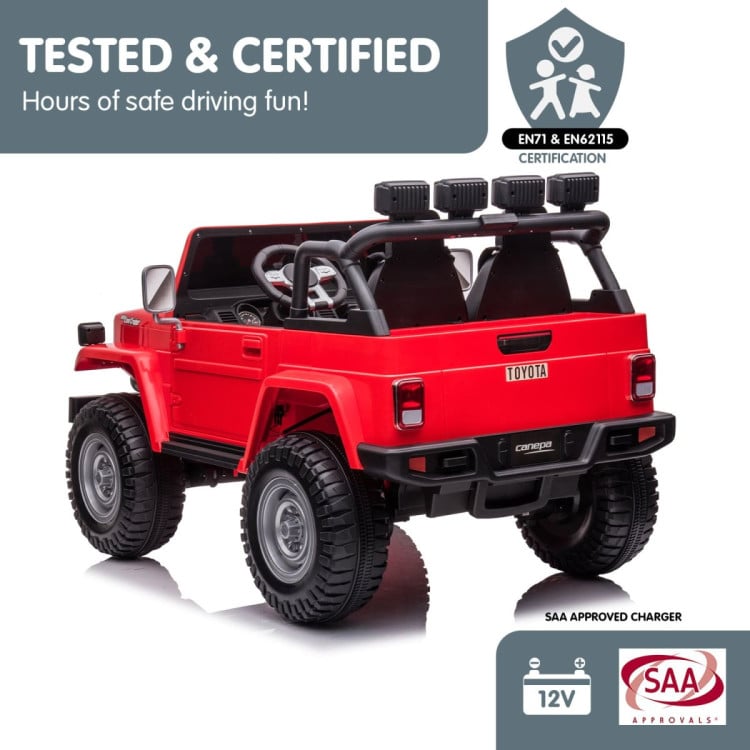 Kahuna Licensed Toyota FJ-40 Electric 2-Seat Kids Ride On Car by Kahuna - Red image 11
