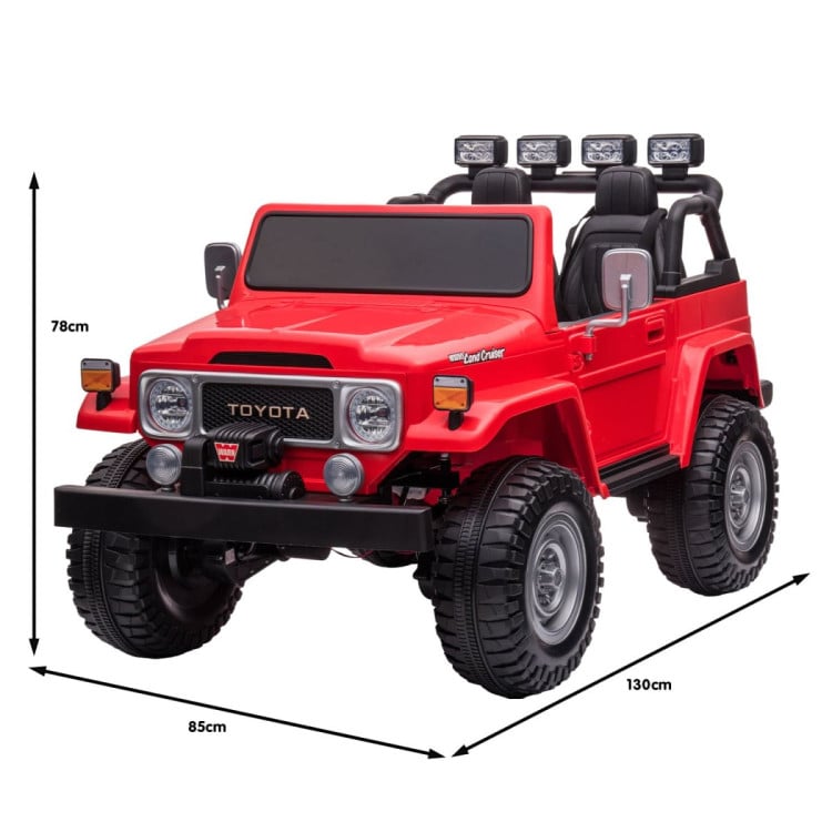 Kahuna Licensed Toyota FJ-40 Electric 2-Seat Kids Ride On Car by Kahuna - Red image 6