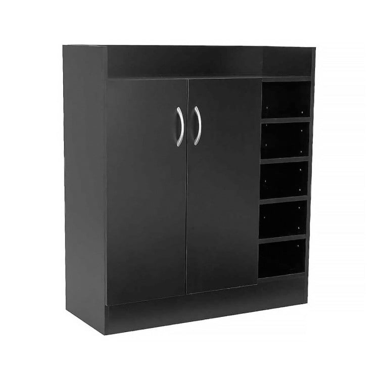 Sarantino 21 Pairs Shoe Cabinet Rack Storage Organiser 80 x 30 x 90cm in Black
