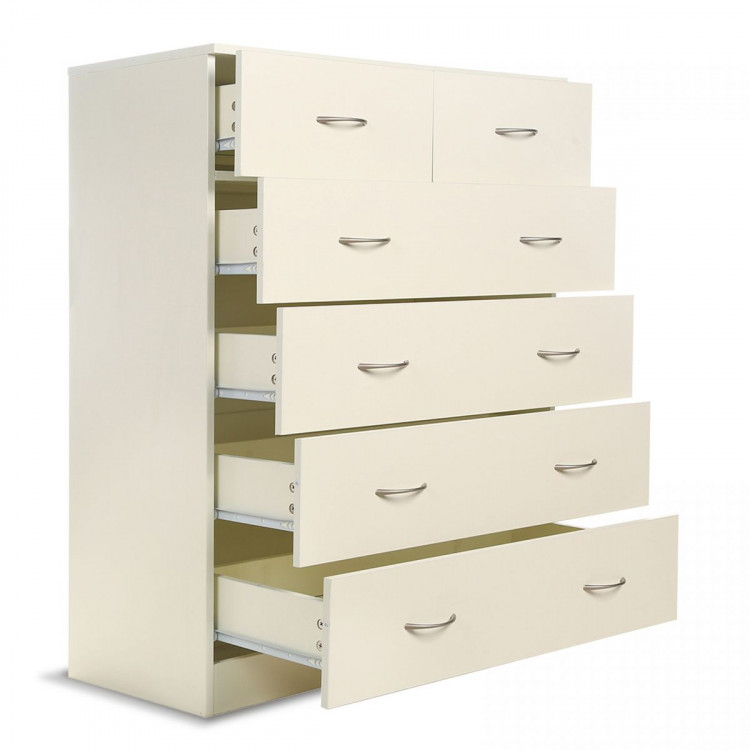 Tallboy Dresser 6 Chest of Drawers Storage Cabinet 85 x 39.5 x 105cm image 4