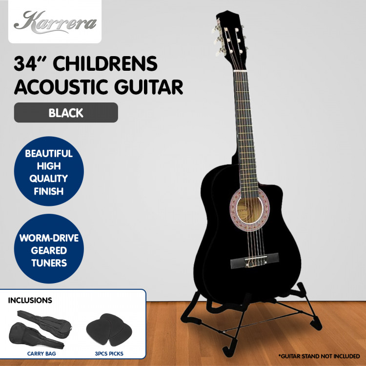 Karrera Childrens Acoustic Guitar Kids- Black image 7