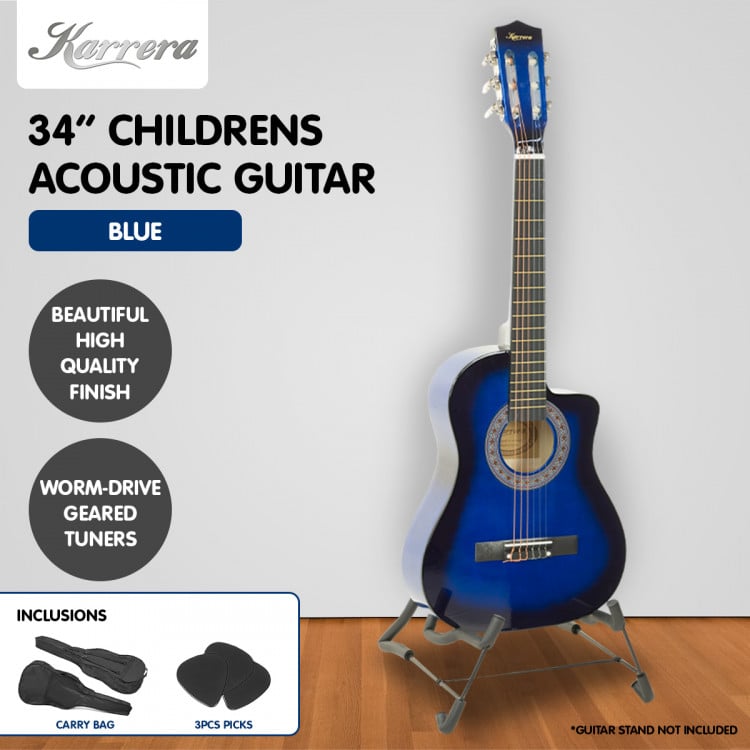 Karrera Childrens Acoustic Guitar - Blue image 7