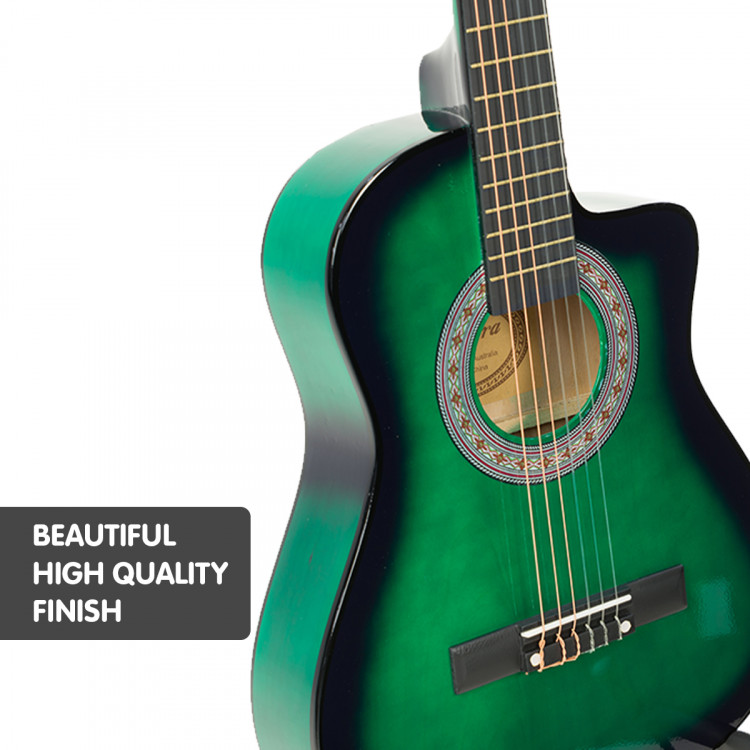 Karrera Childrens Acoustic Guitar - Green image 4