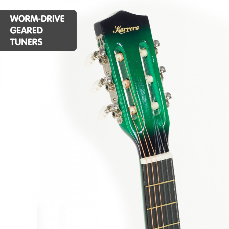 Karrera Childrens Acoustic Guitar - Green image 5