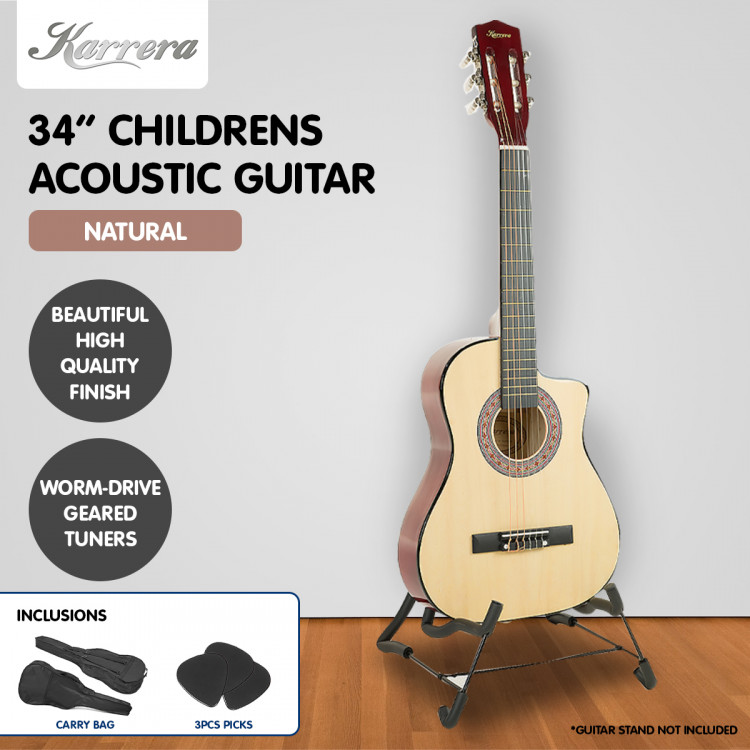 Karrera Childrens Acoustic Guitar - Natural image 7