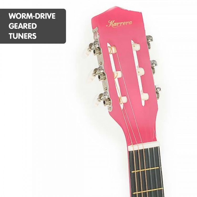 Karrera Childrens Acoustic Guitar - Pink image 5