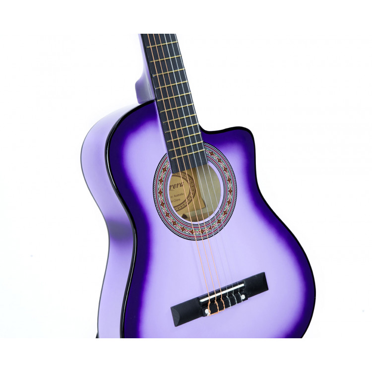 Childrens Acoustic Guitar - Purple image 4