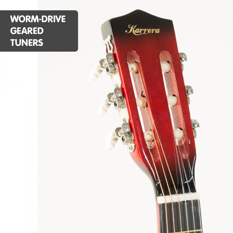 Karrera Childrens Acoustic Guitar - Red image 5