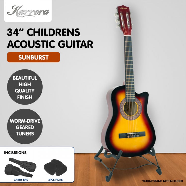 Karrera Childrens Acoustic Guitar Kids - Sunburst image 7
