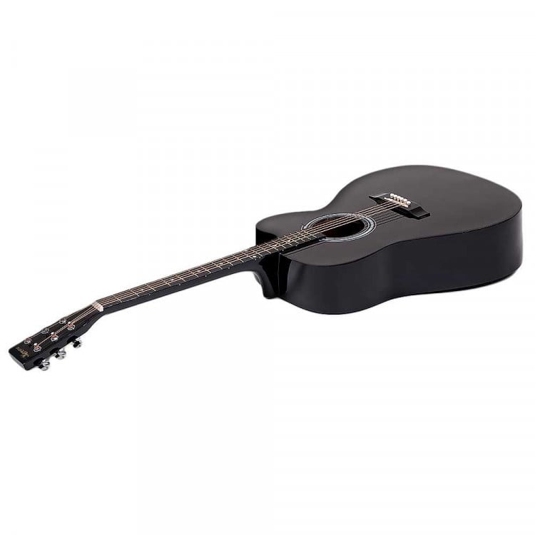 38in Cutaway Acoustic Guitar with guitar bag - Black image 5
