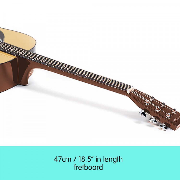 38in Cutaway Acoustic Guitar with guitar bag - Natural image 4