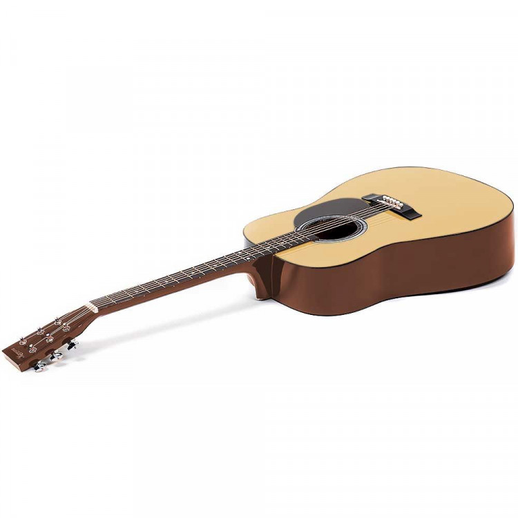 38in Cutaway Acoustic Guitar with guitar bag - Natural image 3