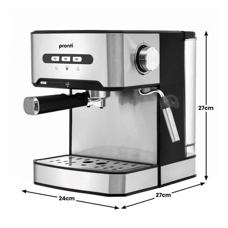 Pronti 1.6L Automatic Coffee Espresso Machine with Steam Frother image 4