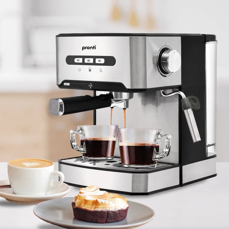 Pronti 1.6L Automatic Coffee Espresso Machine with Steam Frother image 5