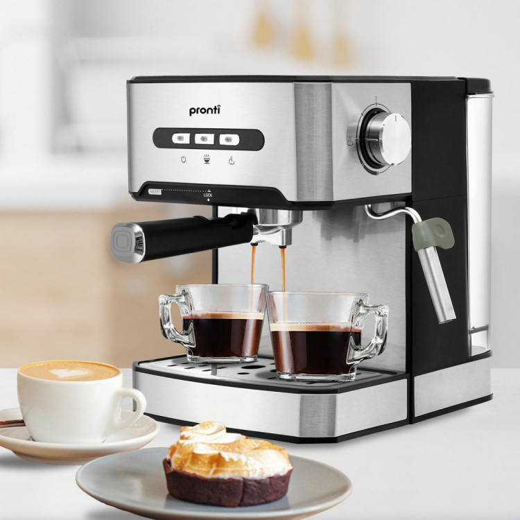 Pronti 1.6L Automatic Coffee Espresso Machine with Steam Frother image 9