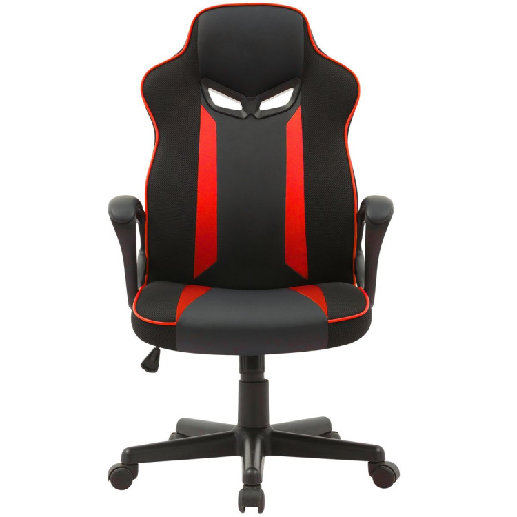 Sarantino Fayzo Racing Office Gaming Chair in Black and Red Desk Seat