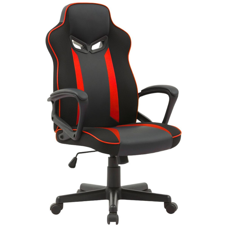 Sarantino Fayzo Racing Office Gaming Chair in Black and Red Desk Seat image 4