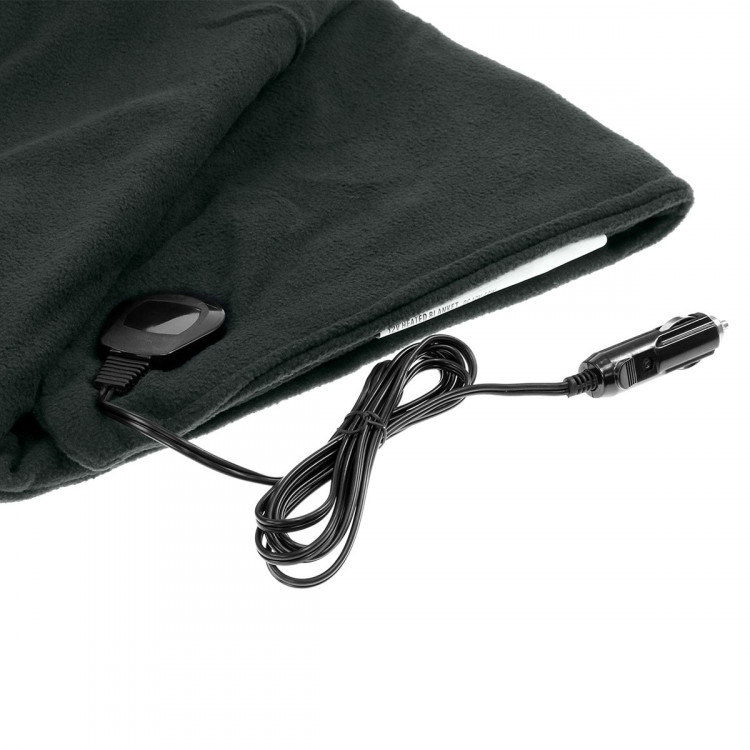 Heated Electric Car Blanket 150x110cm 12V - Black image 4