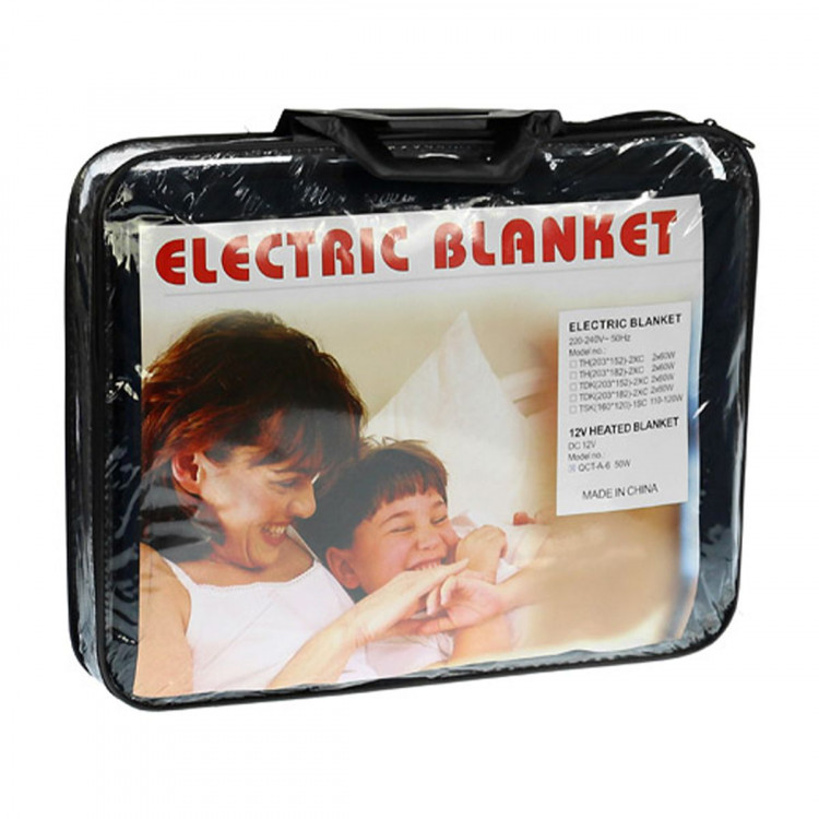Heated Electric Car Blanket 150x110cm 12V - Black image 5