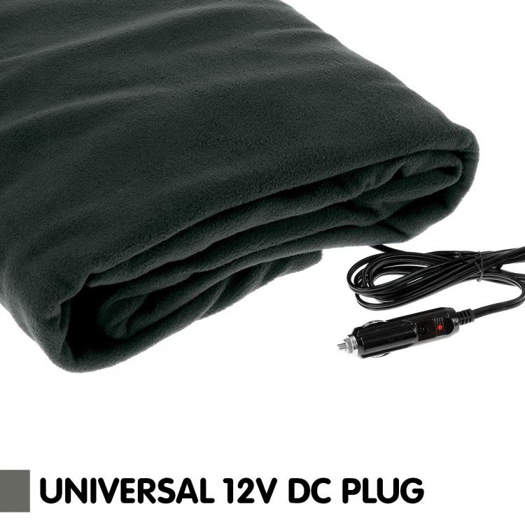 Heated Electric Car Blanket 150x110cm 12V - Black image 6