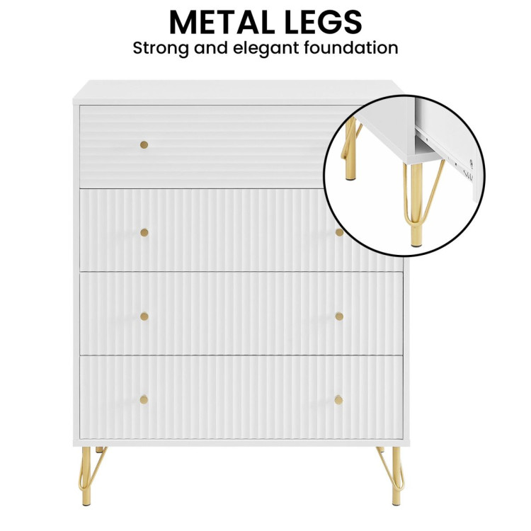 Sarantino Rocco Chest of Drawers - White image 9