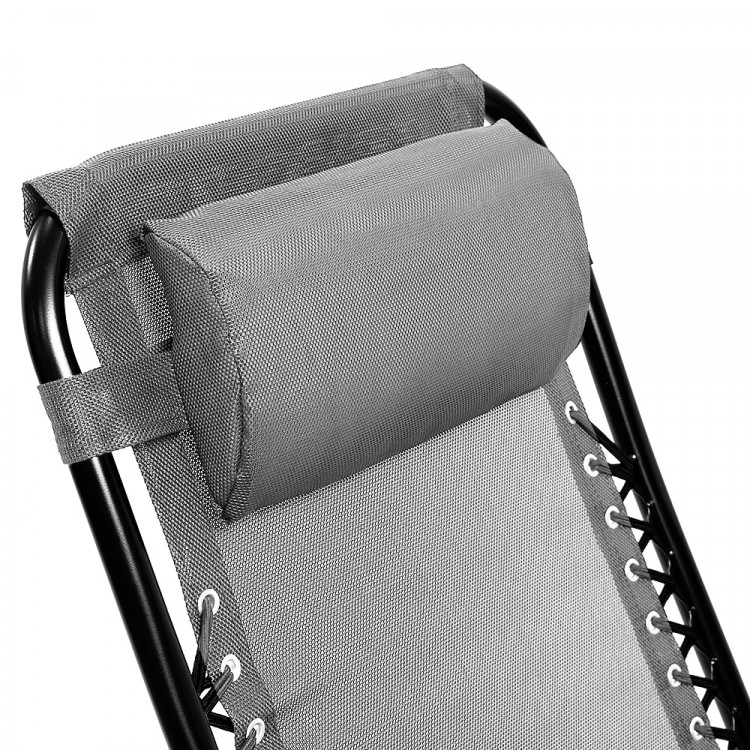 Zero Gravity Reclining Deck Chair - Grey image 4