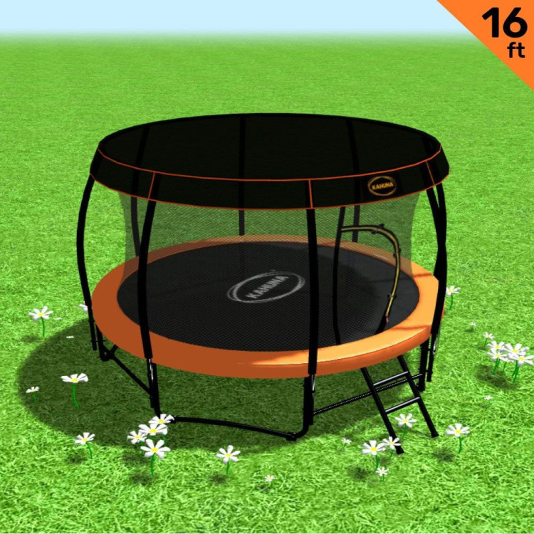 Trampoline 16 ft Kahuna with  Roof - Orange image 2