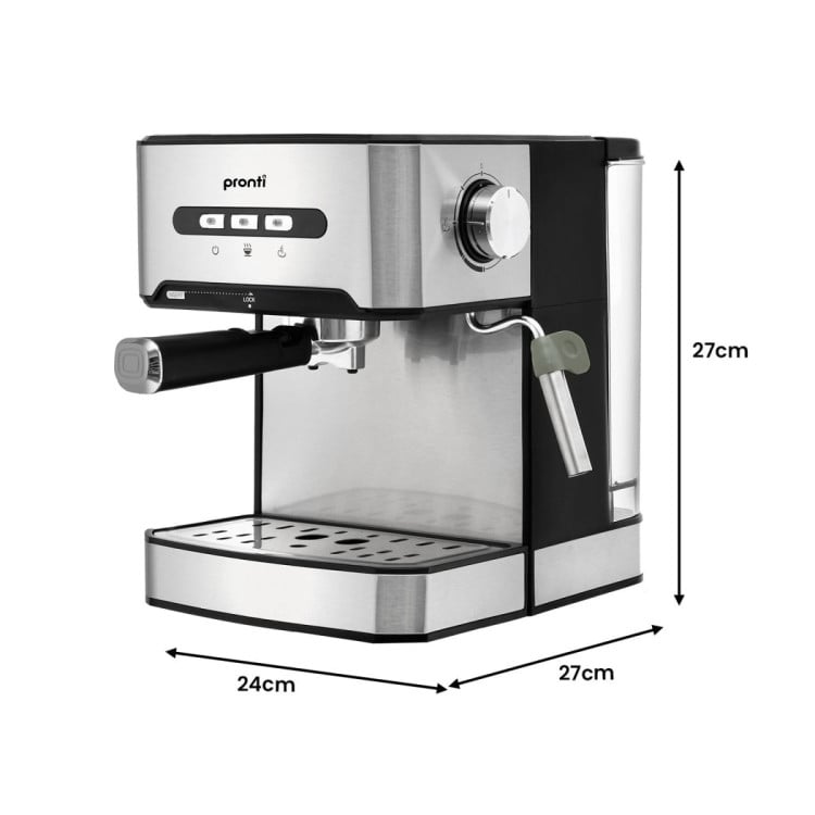 Pronti Toaster, Kettle & Coffee Machine Breakfast Set - Black image 4