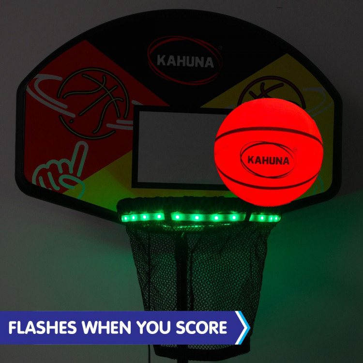 Kahuna Trampoline LED Basketball Hoop Set with Light-Up Ball image 7