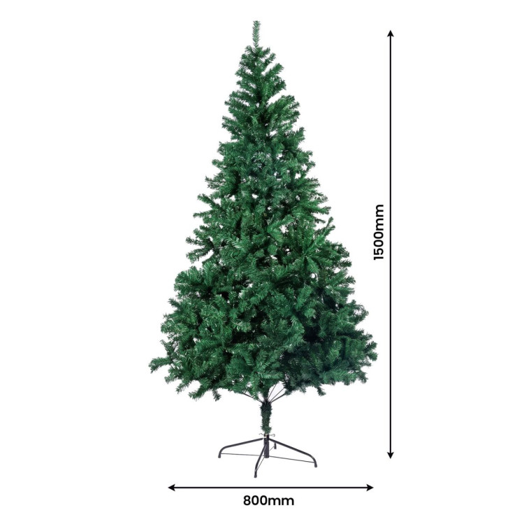 Christabelle Green Artificial Tree 1.8m 61cm Chadwick Wreath with Lights 2.7m Garland with LED Light image 17