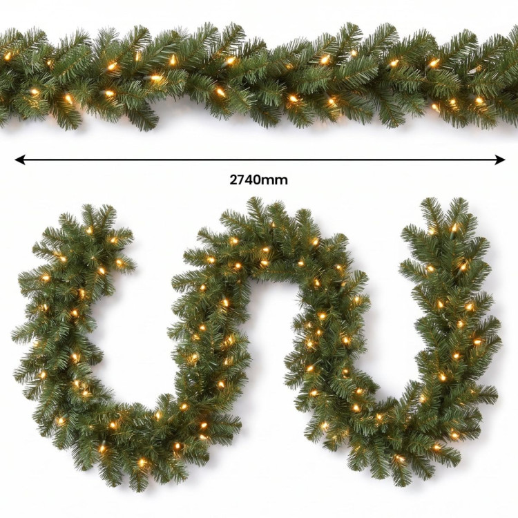 Christabelle 1.8m Prelit Tree 61cm Highland Pine Wreath Prelit 2.74m Highland Pine Christmas Garland image 19