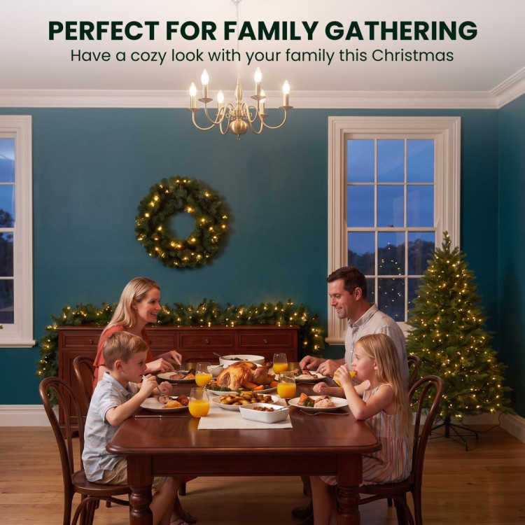 Christabelle 1.8m Prelit Tree 61cm Highland Pine Wreath Prelit 2.74m Highland Pine Christmas Garland image 12