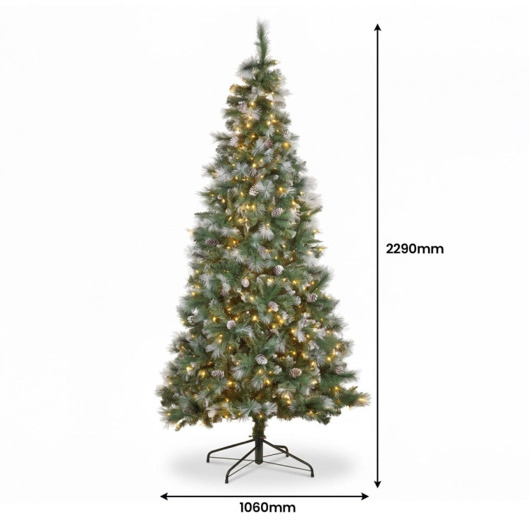 Christabelle 2.3m Christmas Tree 2.7m Garland and Wreath with Warm White Xmas LEDs image 5