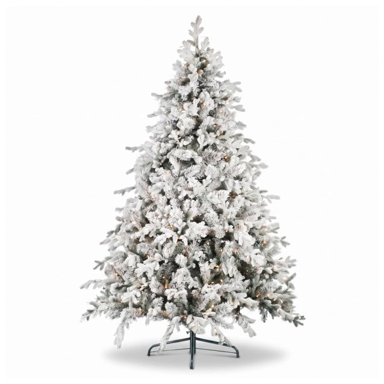 Christabelle Snowy Dorchester Pre-Lit Christmas Tree 2.3m Wreath 1.2m Garland 2.7m Flocked LED Xmas Decor image 5