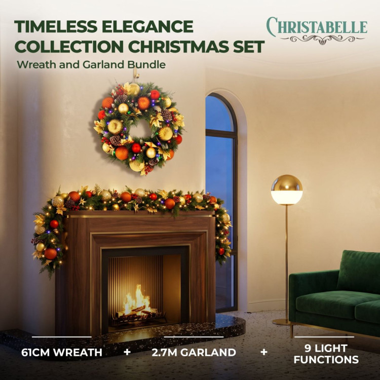 Christabelle 61cm Timeless Elegance Wreath 2.74m Timeless Elegance Christmas Garland image 3