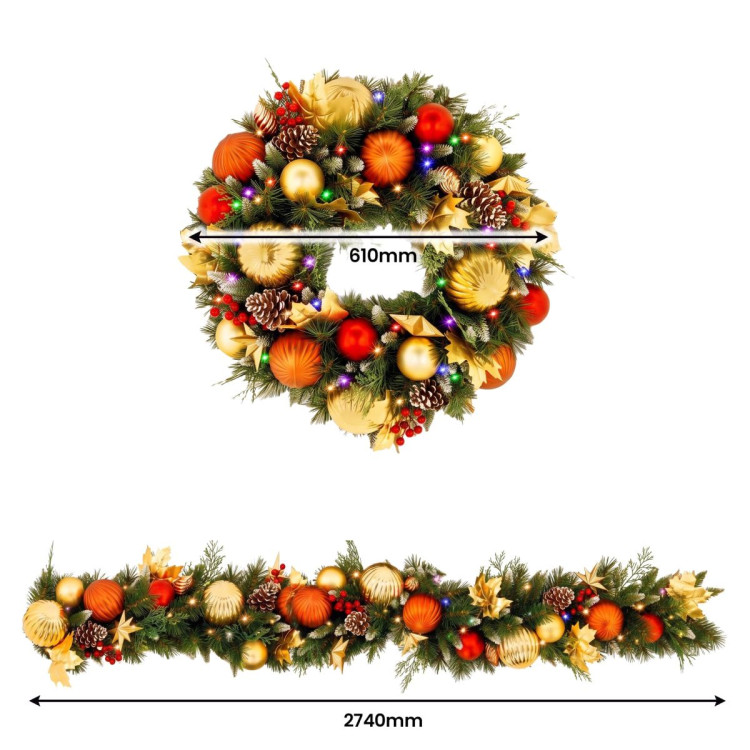 Christabelle 61cm Timeless Elegance Wreath 2.74m Timeless Elegance Christmas Garland image 6