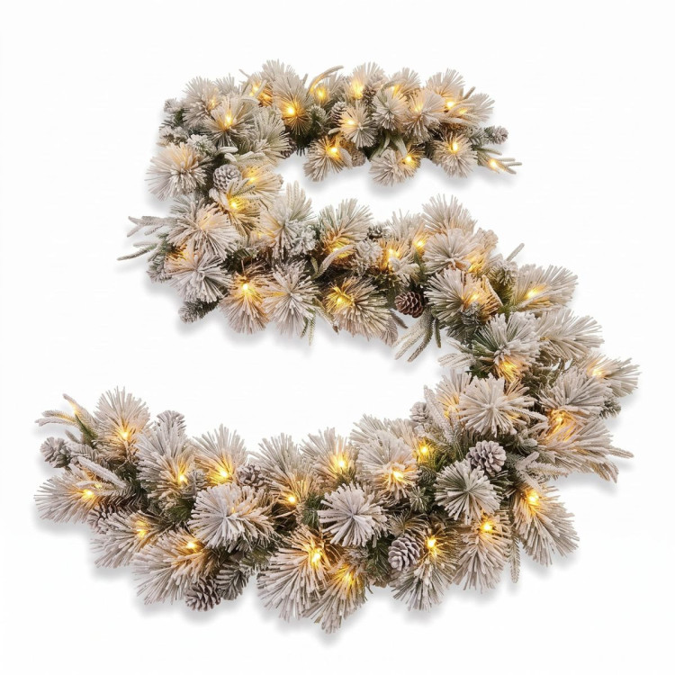Christabelle Timeless Elegance Christmas 2pc Set 90cm Christmas Teardrop and Garland with LED Lights Holiday Decor image 6
