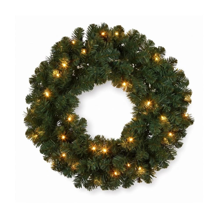 Christabelle Highland Pine Christmas 3pc Set 61cm Tabletop Tree Wreath and Garland with LED Lights Holiday Decor image 15
