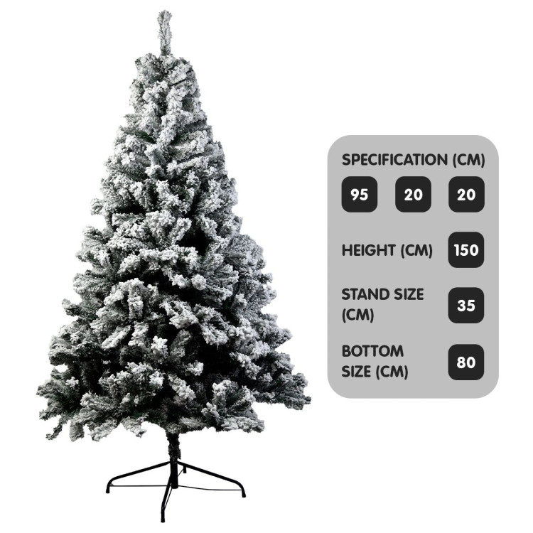 Christabelle Snow-Tipped Artificial Christmas Tree 1.5m - 550 Tips image 4