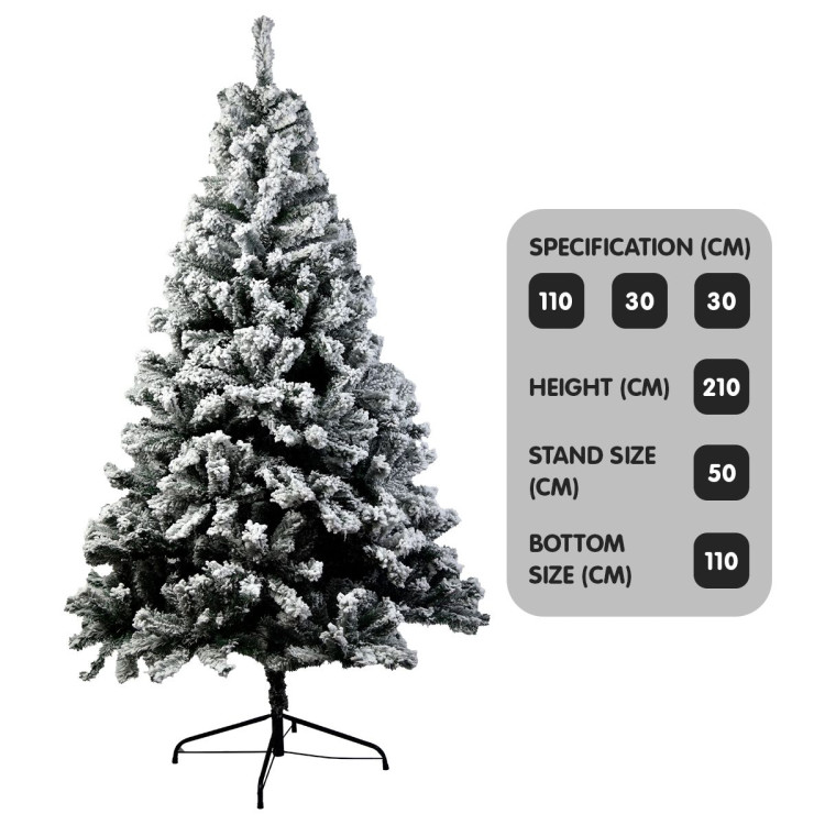 Christabelle Snow-Tipped Artificial Christmas Tree 2.1m 1200 Tips image 7