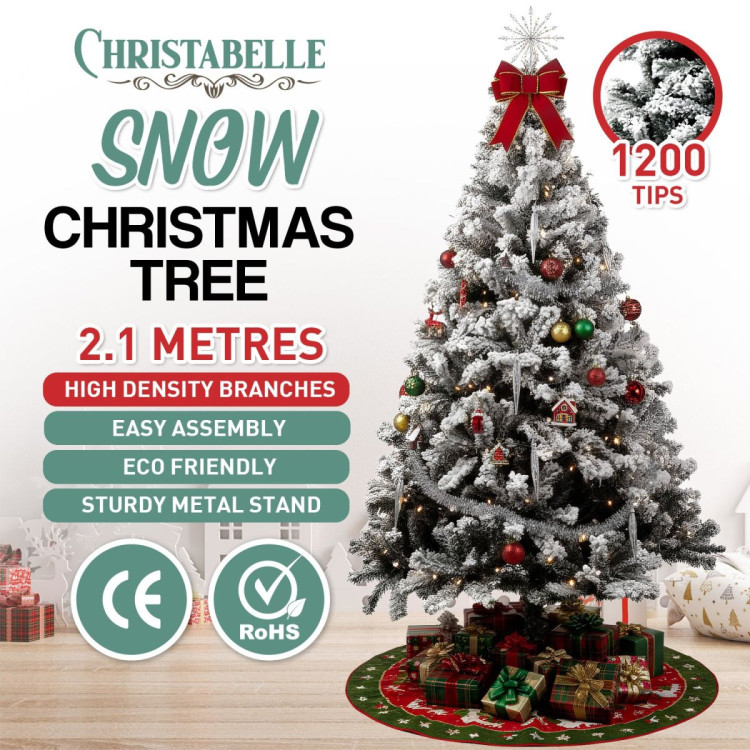 Christabelle Snow-Tipped Artificial Christmas Tree 2.1m 1200 Tips image 9
