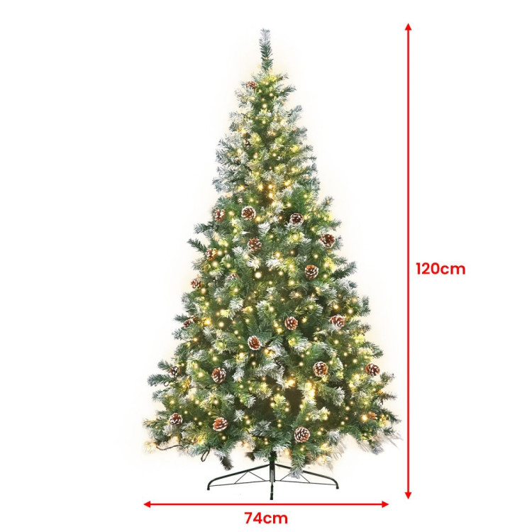 Christabelle 1.2m Pre Lit LED Christmas Tree with Pine Cones image 5