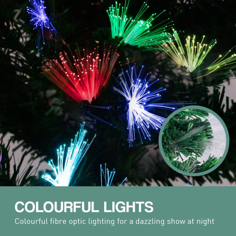 Christabelle 1.2m Enchanted Pre Lit Fibre Optic Christmas Tree  Stars image 12