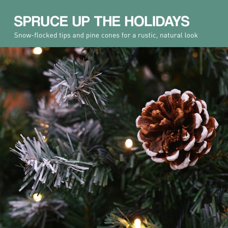 Christabelle 1.5m Pre Lit LED Christmas Tree with Pine Cones image 15