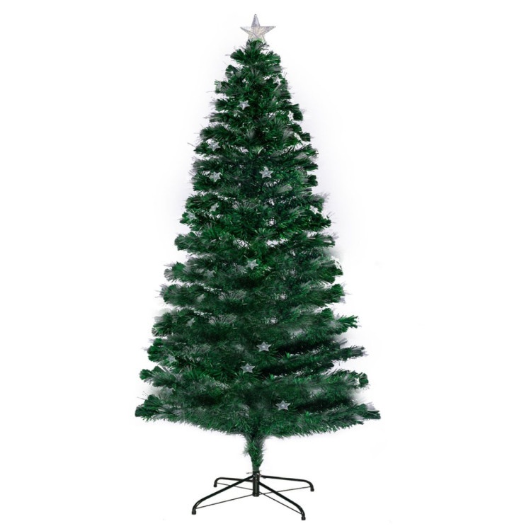 Christabelle 1.5m Enchanted Pre Lit Fibre Optic Christmas Tree Stars image 3