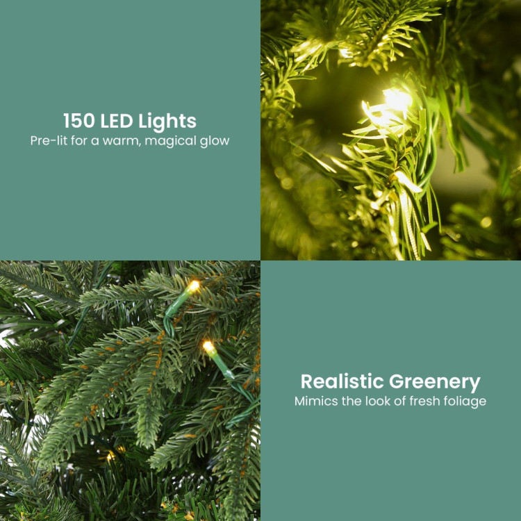 Christabelle 1.2m Prelit Everglow Fir Christmas Tree with 150 LED Lights image 8