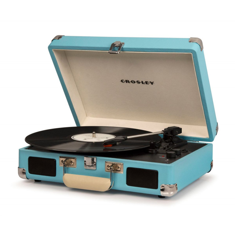 Crosley Cruiser Turquoise - Bluetooth Turntable & Record Storage Crate image 3
