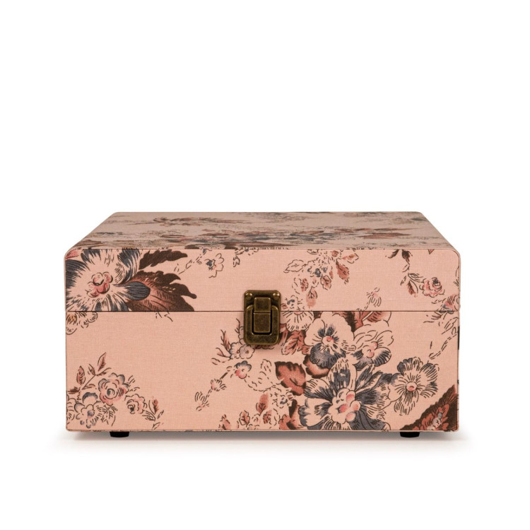 Voyager Floral - Bluetooth Portable Turntable  & Record Storage Crate image 5