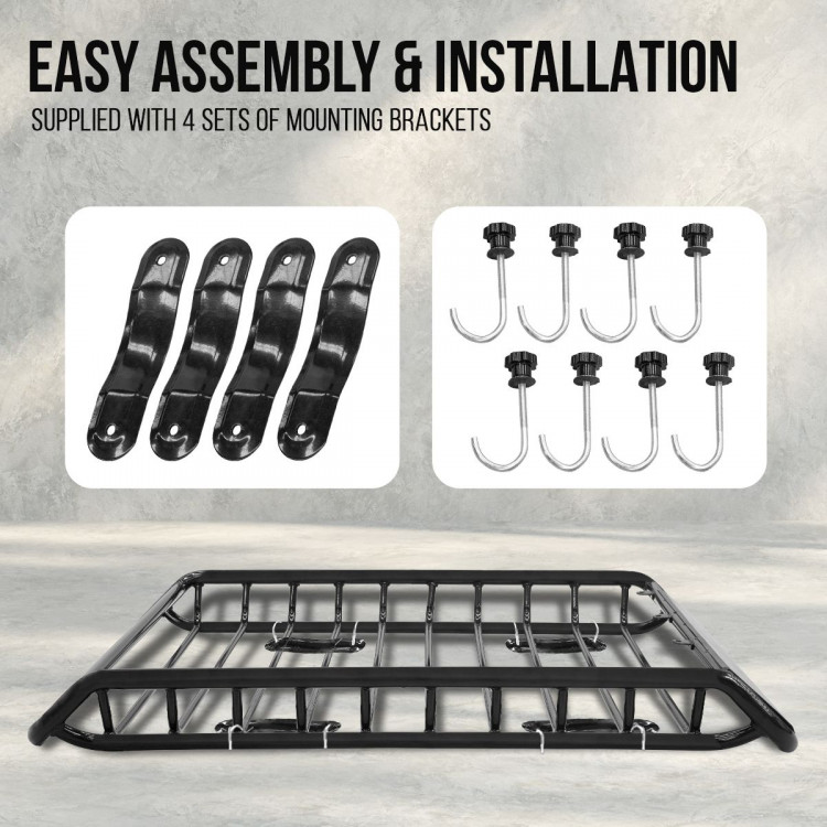 RIGG Universal Car Roof Rack Cage Cargo Carrier image 7
